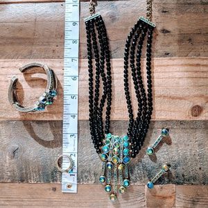 Bold statement Heidi Daus jewelry set